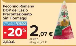 Carrefour Pecorino Romano DOP del Lazio offerta