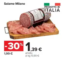 Carrefour Salame Milano offerta