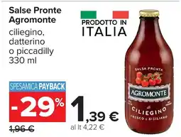 Carrefour Salse Pronte Agromonte offerta