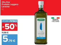 Carrefour Olio Evo Fruttato Leggero Levante offerta