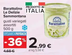 Carrefour Barattolino Le Delizie Sammontana offerta