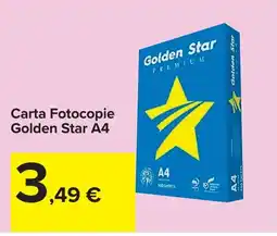 Carrefour Carta Fotocopie Golden Star A4 offerta