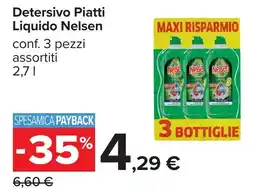 Carrefour Detersivo Piatti Liquido Nelsen offerta
