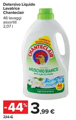 Carrefour Detersivo Liquido Lavatrice Chanteclair offerta