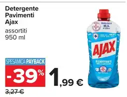 Carrefour Detergente Pavimenti Ajax offerta