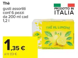 Carrefour Thé al limone offerta