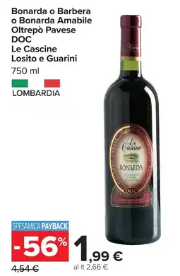 Carrefour Bonarda o Barbera o Bonarda Amabile Le Cascine offerta