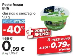 Carrefour Pesto fresco Biffi offerta