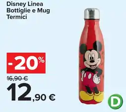 Carrefour Disney Bottiglie e Mug Termici offerta