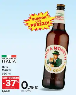 Carrefour Birra Moretti offerta