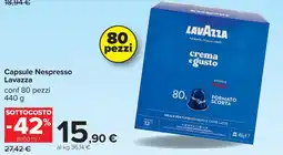 Carrefour Capsule Nespresso Lavazza offerta