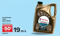 Carrefour Lubrificante Total Synt 5W40 offerta