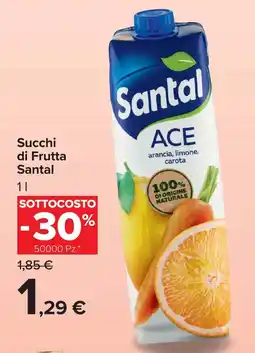 Carrefour Market Succhi di Frutta Santal ACE offerta