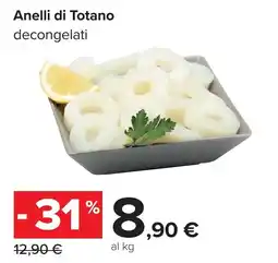 Carrefour Anelli di Totano decongelati offerta