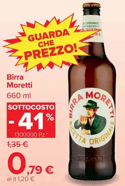 Carrefour Market Birra Moretti offerta