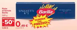 Carrefour Market Spaghetti Barilla N°5 offerta