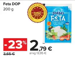 Carrefour Feta DOP Zorbas offerta