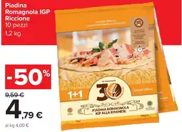 Carrefour Piadina Romagnola IGP Riccione offerta