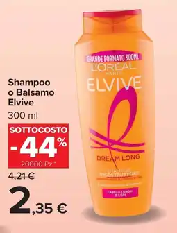 Carrefour Market Shampoo o Balsamo Elvive offerta