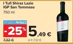 Carrefour I TuFi Shiraz Lazio IGP San Tommaso offerta