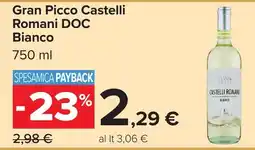 Carrefour Gran Picco Castelli Romani DOC Bianco offerta
