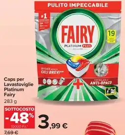 Carrefour Market Caps per Lavastoviglie Platinum Fairy offerta