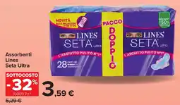 Carrefour Market Assorbenti Lines Seta Ultra offerta