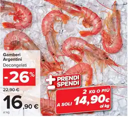 Carrefour Market Gamberi Argentini Decongelati offerta