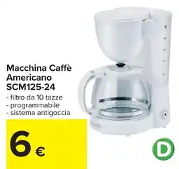 Carrefour Macchina Caffè Americano SCM125-24 offerta
