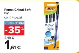 Carrefour Penna Cristal Soft Bic offerta