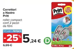 Carrefour Correttori a Nastro Pritt offerta
