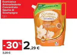 Carrefour Ecoricarica Ammorbidente Spuma di Sciampagna offerta