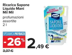 Carrefour Ricarica Sapone Liquido Mani Mil Mil offerta