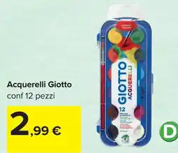 Carrefour Acquerelli Giotto offerta