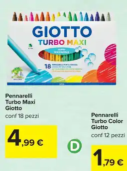 Carrefour Pennarelli Turbo Maxi Giotto offerta