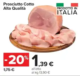 Carrefour Market Prosciutto Cotto Alta Qualità offerta