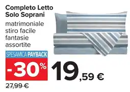 Carrefour Completo Letto Solo Soprani offerta