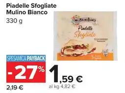 Carrefour Market Piadelle Sfogliate Mulino Bianco offerta