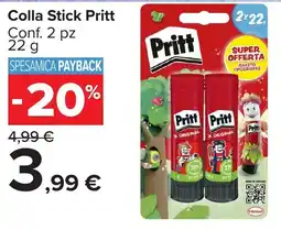 Carrefour Market Colla Stick Pritt offerta