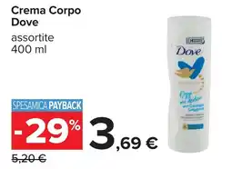 Carrefour Crema Corpo Dove offerta