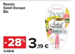 Carrefour Rasoio Soleil Escape Bic offerta