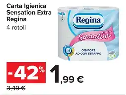 Carrefour Carta Igienica Regina Sensation Extra offerta