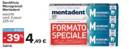Carrefour Dentifricio Microgranuli Mentadent offerta