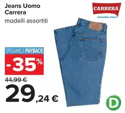 Carrefour Jeans Uomo Carrera offerta