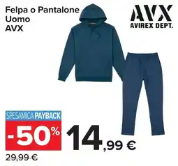 Carrefour Felpe o Pantalone Uomo AVX offerta