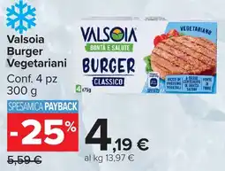 Carrefour Market ValsOia Burger Vegetariani offerta