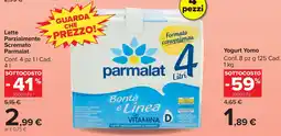 Carrefour Market Latte Parzialmente Scremato Parmalat offerta