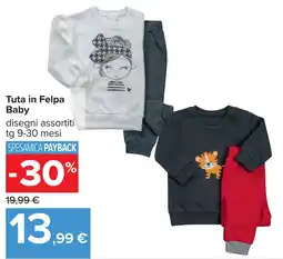 Carrefour Tuta in Felpa Baby offerta