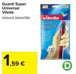 Carrefour Guanti Super Universal Vileda offerta
