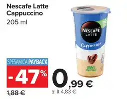 Carrefour Market Nescafe Latte Cappuccino offerta